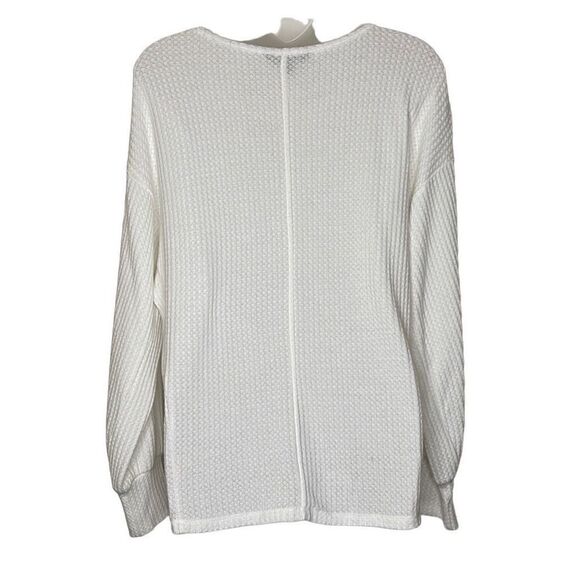 Liverpool Los Angeles Easy Dolman Sleeve Light Sweater Snow Small - Picture 5 of 11